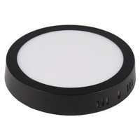 Deckenaufbauleuchte LED-Panel 12W 4000K Schwarz rund Proma LVT