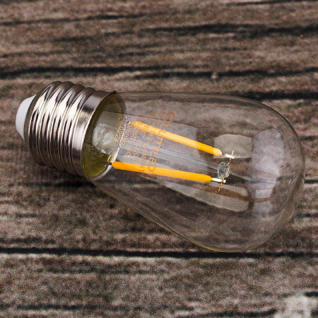 LED Lampen 5-PAK E27 ST14 2W = 20W 3000K Warm 220lm Glühfaden für Girland LUMILED