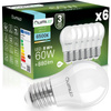 6x LED-Lampe E27 Kugel P45 8W = 60W 880lm 6500K kaltweiß 180° LUMILED