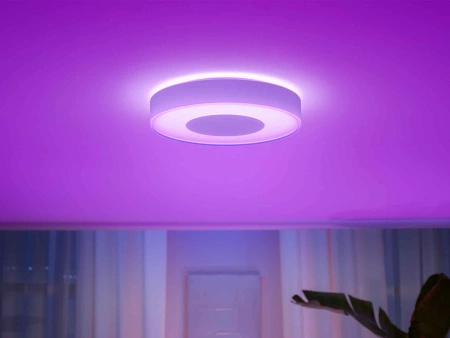LED-Deckenleuchte INFUSE L Weiß 52.5W CCT RGB PHILIPS HUE Bluetooth Zigbee