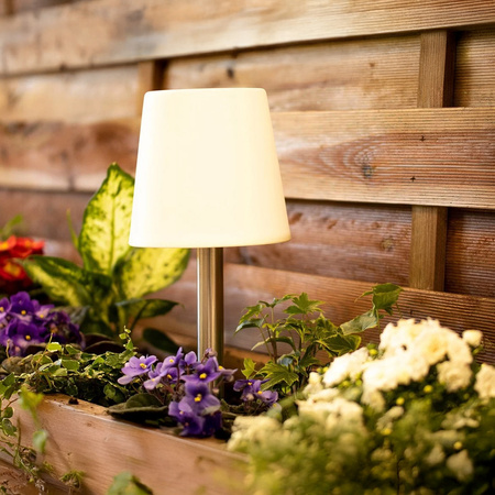 Solar-Garten-LED-Lampe zum Einstecken, dekorative stehende Außenleuchte IP44