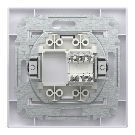 RJ45 Cat. 6 UTP-Computersteckdose mit Rahmen weiß SCHNEIDER ASFORA