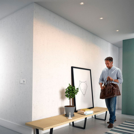 3x Halogen-Steckleuchte ENNEPER GU10 rund beweglich weiß PHILIPS