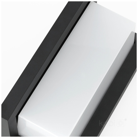 LENTERO 12W 4000K LED-Fassadenleuchte mit Bewegungssensor IP54 Schwarz KOBI