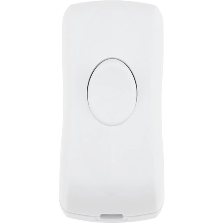 Wippschalter am weißen verdrillten Kabel