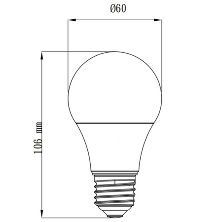 LED Lampen E27 A60 4,7W = 40W 470lm 6500K Kalt TOSHIBA