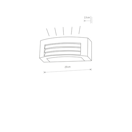 Gartenlampe Wandleuchte ORINOKO 4387 E27 IP44 Oben Unten Graphit Nowodvorski