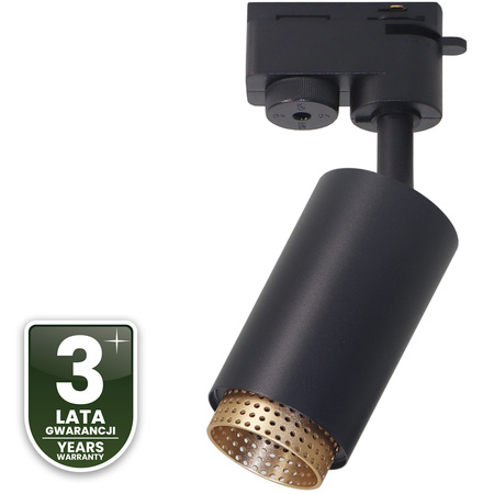 GU10 Sammelschienen-Reflektor Schwarz ELIGIS Einphasen-Sammelschienenleuchte LUMILED