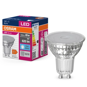 GU10 LED Leuchtmittel 6,9W = 49W 620lm 4000K Neutral 120° OSRAM Value