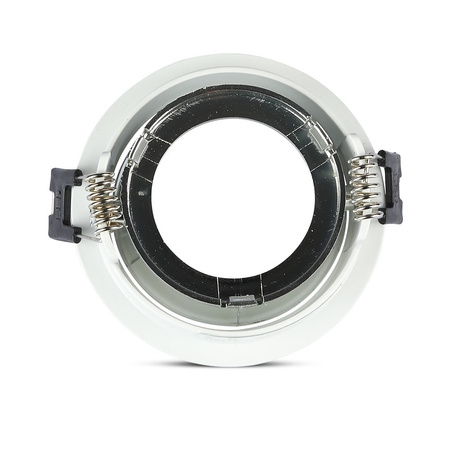 Deckeneinbauleuchte GU10 Öse rund Weiß/Chrom VT-872 V-TAC