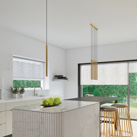 PASTELO 5L 5xG9 Gold Moderne Deckenhängeleuchte SOLLUX