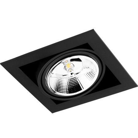 Einbaustrahler GU10, ES111 Einbauspot HALOGEN Quadrat beweglich Schwarz CANIS LUMILED