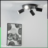 Spot GU10 IP44 ADERO Schwarz Lumiled LED Spot Reflektor Deckenleuchte