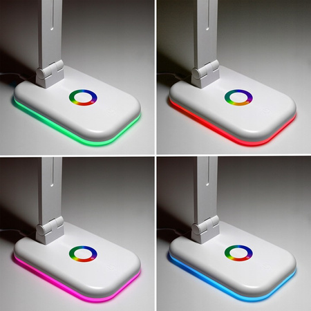 Verstellbare Nachttischlampe ALMA LED 12W 960lm CCT + RGB Dimmbar Weiß MasterLED