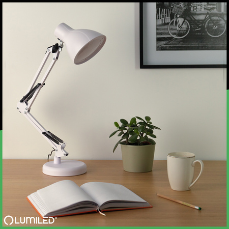 LED 7W CCT Dimmbare Marti White Lumiled Schreibtischlampe