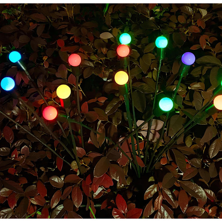 Solar Gartenlampe LED TULIO Angetriebene Dekorative Gebläsekugeln RGB LUMILED