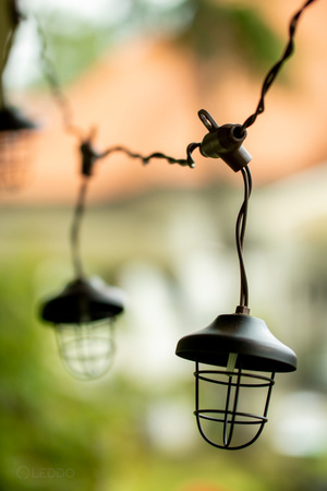 SOLAR GIRLAND 10x Metalllaterne 4,5m Garten dekorativ 3000K warm