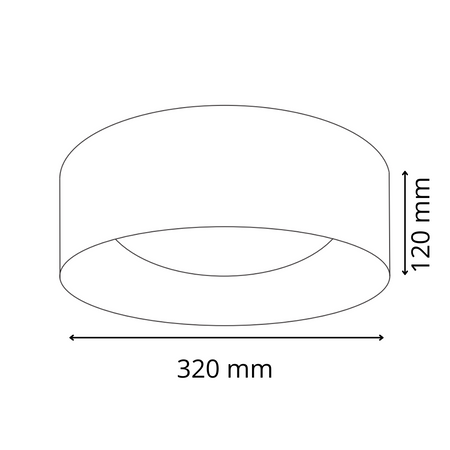 Deckenleuchte LED PLAFON Lampe TULUZA 18W 1850lm 4000K 32cm Weiß GOLDLUX (Polux)