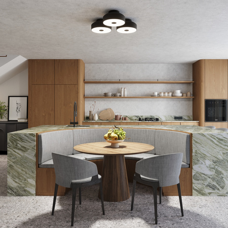 LED Plafond Deckenleuchte 4x E27 Schwarz OMIQ Crimson SL.1678 Sollux