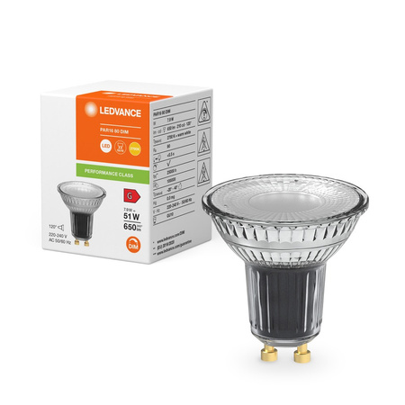 LED Lampen PAR16 GU10 7.9W = 51W 650lm 2700K Warmweiß 120° DIMMABLE LEDVANCE