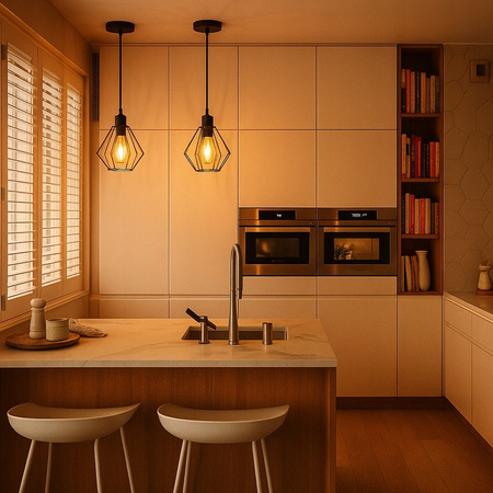 Masterled E27 Schwarz Otto Decke Pendelleuchte