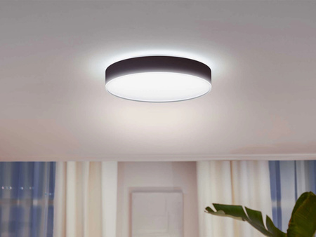 LED Decke Plafond Enrave Schwarz 33.5W 42.5cm CCT PHILIPS HUE Bluetooth + Dimmschalter