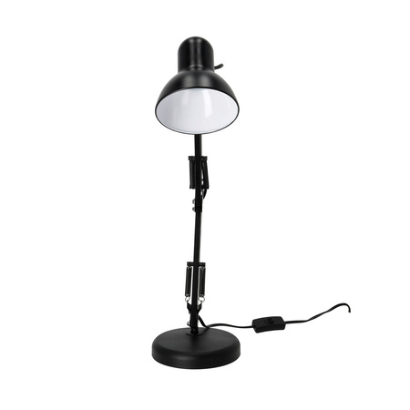 Schreibtischlampe Tisch E27 Verstellbar Stehend Anschraubbar Schwarz Kobi