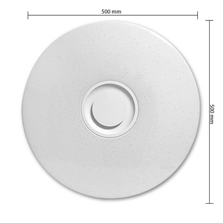 LED PLAIN 50cm runde Deckenleuchte RGBW 3000K-6500K + Fernbedienung BLUETOOTH-LAUTSPRECHER