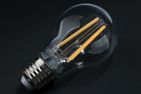 6x LED Lampen E27, Glühbirne A60 8W = 75W 1055lm 360° 3000K warm Glühfaden LUMILED