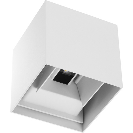 LED-Gartenwandleuchte 2x4W 3000K nach oben und unten verstellbar Weiß RIKO KOBI