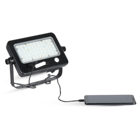LED Fluter 10W 4000K IP65 + USB-Solarpanel IP65 VT-788-10 V-TAC