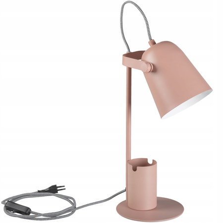 Schulnachttisch-Schreibtischlampe + Organizer Raibo E27 5W Rosa KANLUX