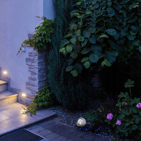 Solar LED Garten Stein 6500K Außen Dämmerungssensor