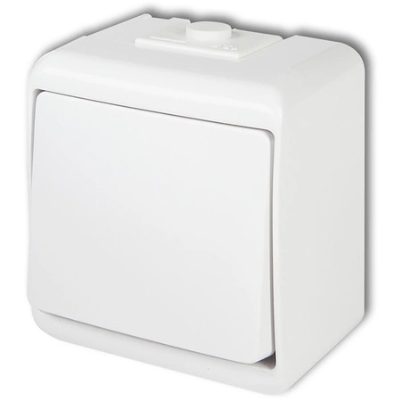 Hermetischer Schalter einpolig für Aufputzmontage Junior IP54 KARLIK Weiß