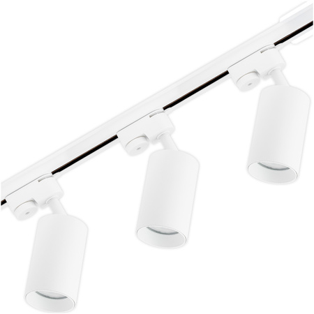 1m Stromschiene + 3x Schienenstrahler GU10 Weiß SAGI LUMILED