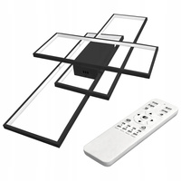 Deckenleuchte LED-Kronleuchter 126W CCT GALAXIS HYDRA Schwarz + Controller Fernbedienung