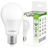 Plafond LED Deckenleuchte 41cm 2x E27 Chrom quadratisch + 2x LED Lampen 10W 4000K Lumiled