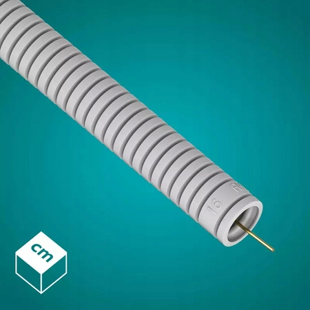 Wellrohr RKGL 16 mm 320N Leitung mit Fernbedienung für Kabelschutz 50m Grau AKS ZIELONKA