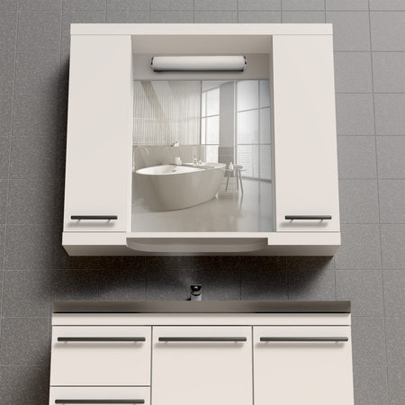 LED Badezimmer Wandleuchte 8W 1000lm 4000K Neutral Weiß Chrom IP44 ALEX Sanico Goldlux