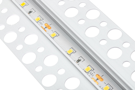Architektonisches Aluminium LED-Profil für Gipskartonplatten mit Klarglasabdeckung, 1m LUMILED