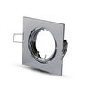 Deckenleuchte Unterputz GU10 Quadratisch Chrom VT-779 V-TAC