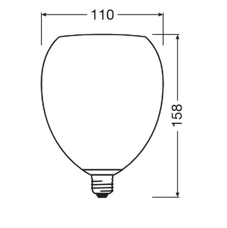 LED-Lampe E27 Oval 3.5W 300lm 2700K Warm Dekorativ Grün Osram