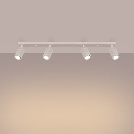 Tuba Spot Reflektor Deckenleuchte 4x GU10 Beige Carbon Deep Space SL.1603 Sollux