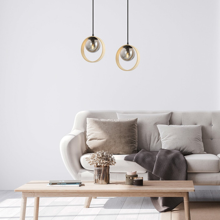 E14 Braun Modern Peyton Rabalux Pendelleuchte für die Decke