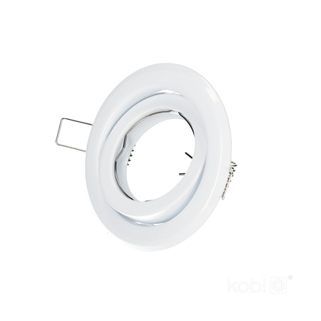 Halogen-Einbauleuchte GU10 MR16 OH15 rund beweglich weiß Kobi