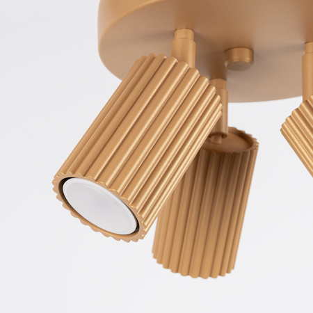 Plafond-Deckenleuchte Tuba Spot 3x GU10 Gold Carbon Deep Space SL.1563 Sollux