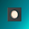 LED GU10 Einbauleuchte Aluminium Quadratisch Schwarz Peridot Philips