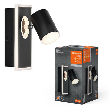 LED Decke Wandlampe Wand montiert Aufputz 16.5W 540lm CCT Dekorativer Schwarzer Spot Mars Ledvance