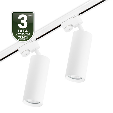 1m Stromschiene + 2x Schieneinstrahler GU10 Weiß RITI LUMILED