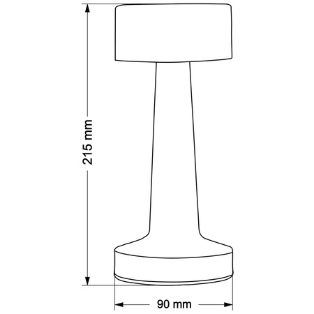 Simply Sanico Goldlux Gold Dimmbare LED-Tischleuchte